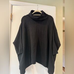 LOFT Black Cowl Neck Sweater
